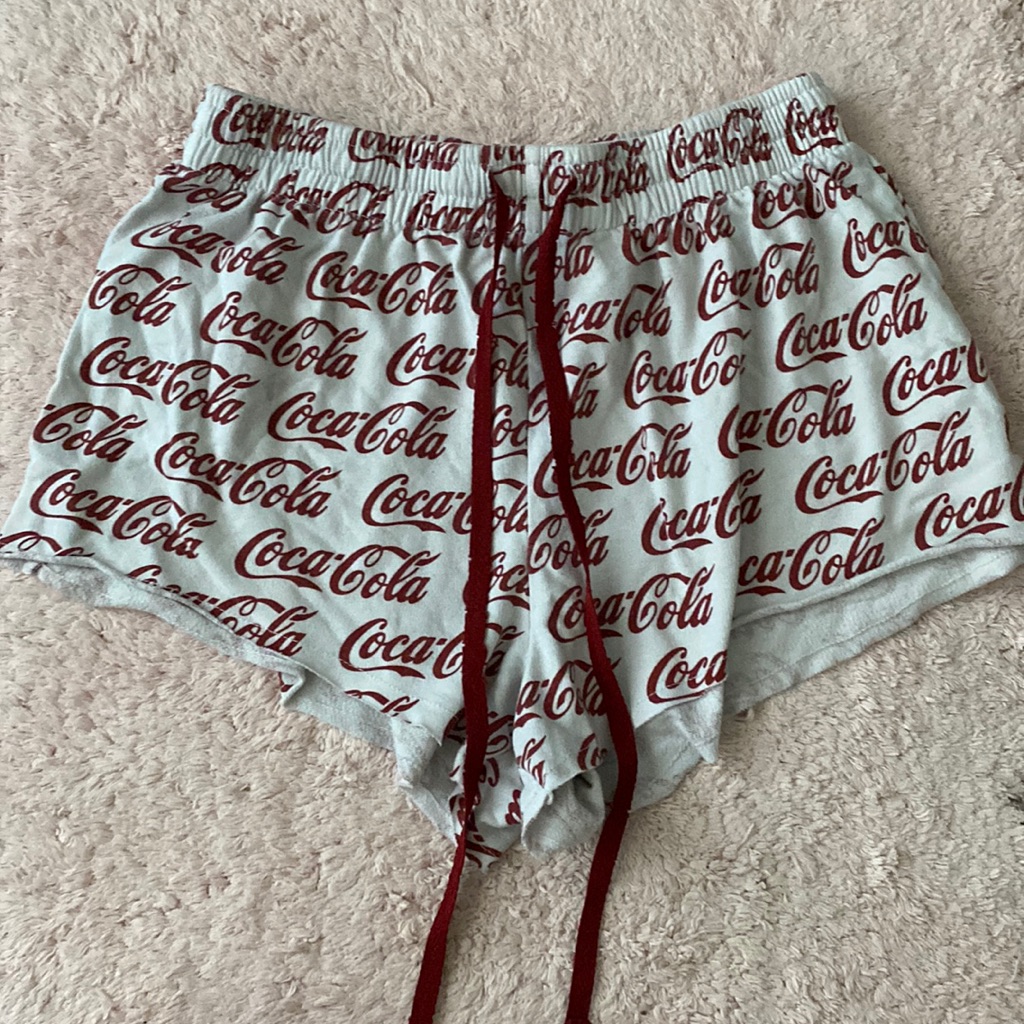 Large Coca Cola Brand Sleep Shorts